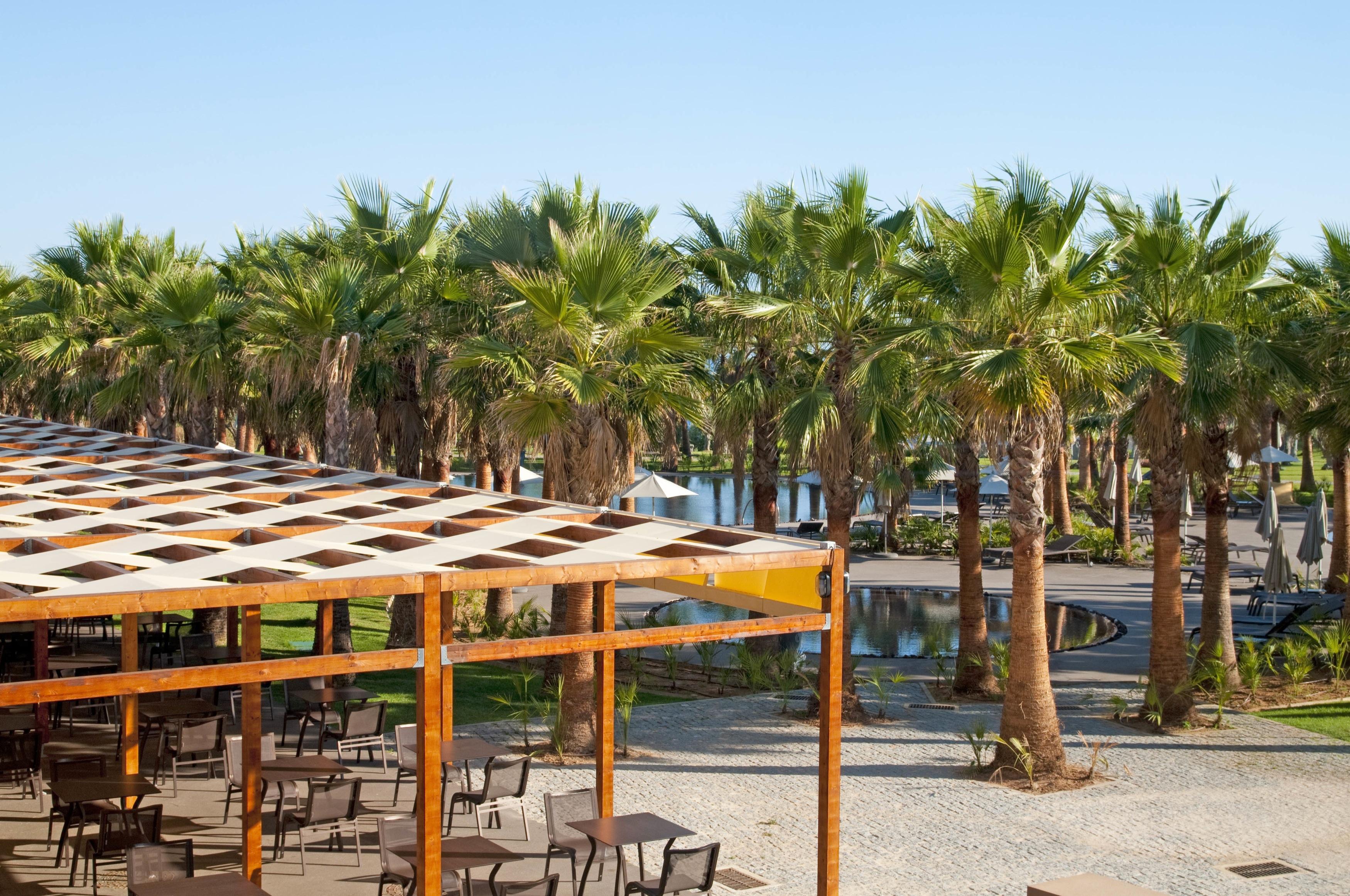 เซาราฟาเอล อัตลันติโก Hotel อัลบูเฟรา ภายนอก รูปภาพ Palm trees in the park