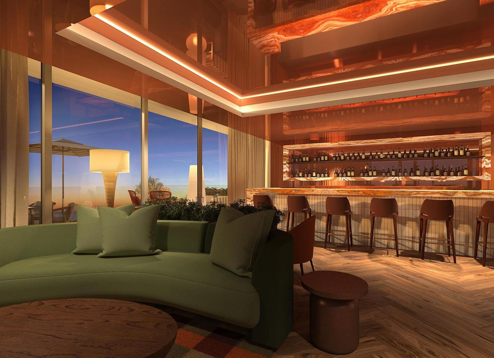 เซาราฟาเอล อัตลันติโก Hotel อัลบูเฟรา ภายนอก รูปภาพ The bar at the 101 Sky Lounge