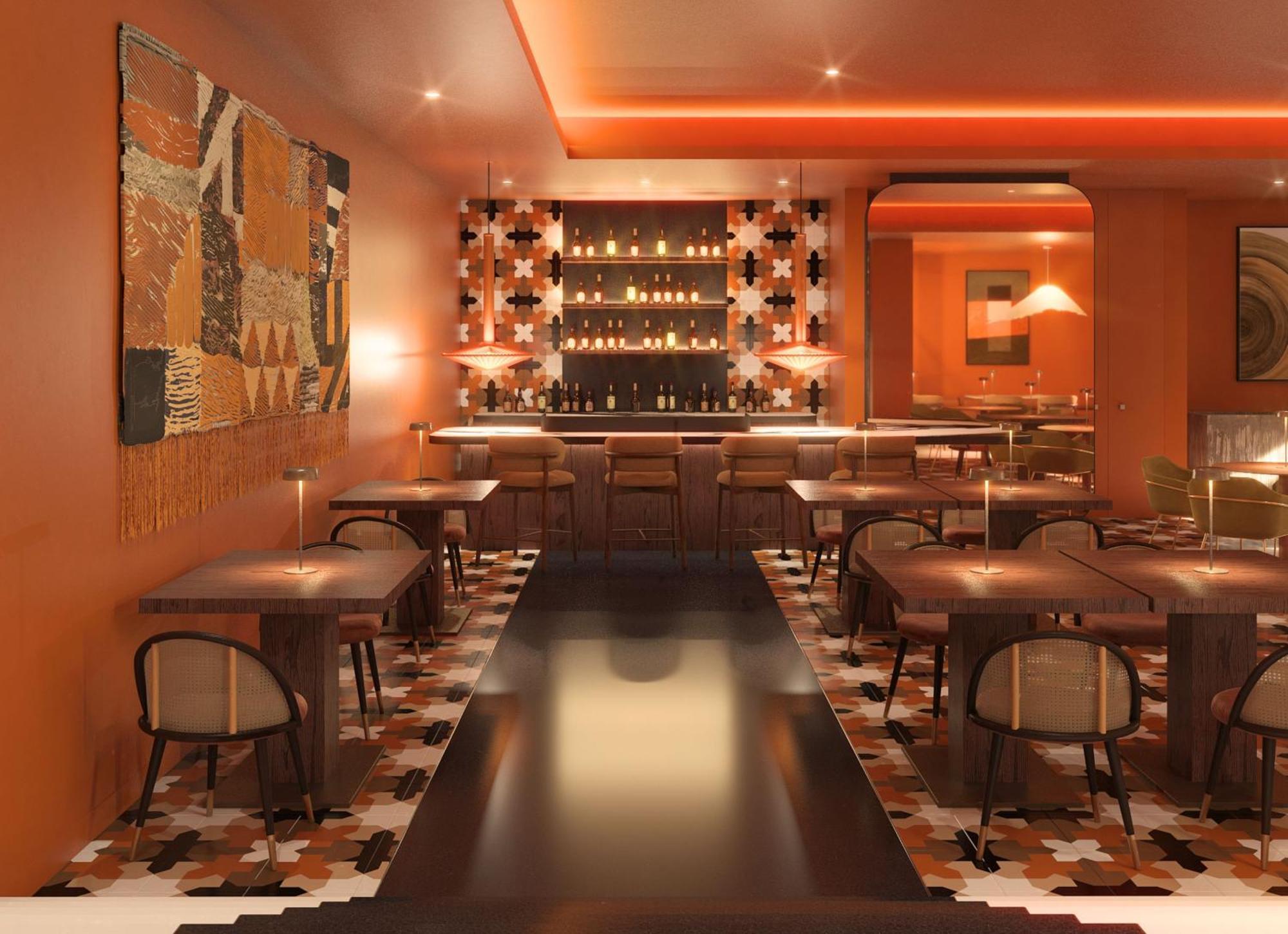 เซาราฟาเอล อัตลันติโก Hotel อัลบูเฟรา ภายนอก รูปภาพ 3D rendering of a restaurant